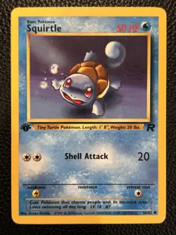 Squirtle 68/82 Team Rocket 1st Edition Pokemon TCG - Image 1