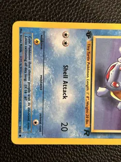 Squirtle 68/82 Team Rocket 1st Edition Pokemon TCG - Image 3