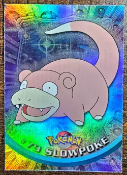2000 Pokemon Topps Series 2 - Blue Logo - Silver Foil - Slowpoke #79 - Image 1