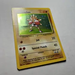 Hitmonchan Holo Rare Pokemon TCG Base Set 1999 7/102 LP Vintage - Image 2