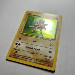 Hitmonchan Holo Rare Pokemon TCG Base Set 1999 7/102 LP Vintage - Image 3