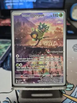 Pokemon TCG Teal Mask Ogerpon SVP123 Promo Holo Pokemon Center Stamp - Image 1