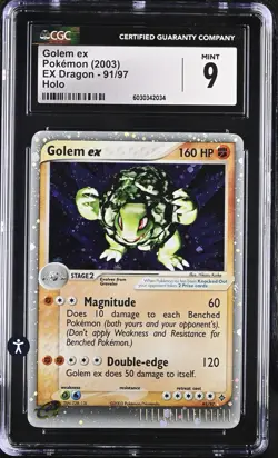 Pokemon EX Dragon 91/97 Golem ex Holo 2003 Fighting e-reader CGC 9 MINT - Image 2