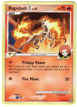 POKEMON • Rapidash Lv.53 • RISING RIVALS 47/111 - Image 1