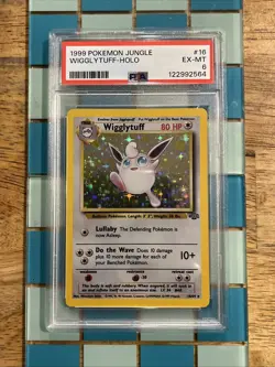 GRADED PSA 6 1999 Pokemon Jungle Wigglytuff-HOLO #16 - Image 1