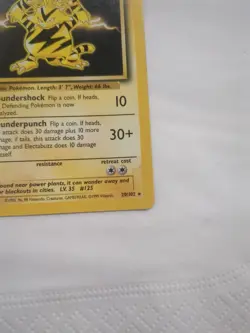 Pokemon - Electabuzz - Base Set Original 20/102 - Rare - Non Holo MP - Image 4