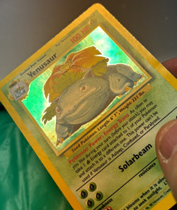 Pokemon TCG Venusaur Base Set Holo Unlimited Rare Card 15/102 LP Condition - Image 3