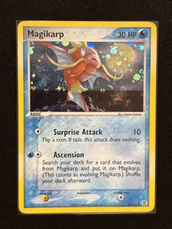 Magikarp 67/112 LP Reverse Energy Holo Fire Red Leaf Green Pokemon Card MP - Image 1