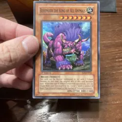 Yu-Gi-Oh! TCG Behemoth the King of All Animals FET-EN014 Unlimited Super Rare LP - Image 2