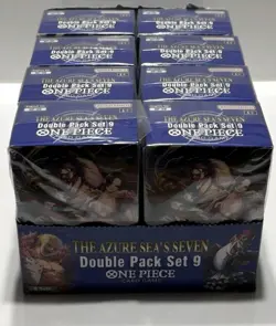 ONE PIECE TCG OP-14: The Azure Sea's Seven - Double Pack Set Vol. 9 *Lot Of 8* - Image 1