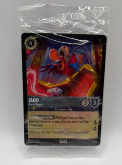 Disney Lorcana Iago Out of Reach D23 Promo Exclusive Trading Card 2025 Sealed - Image 1