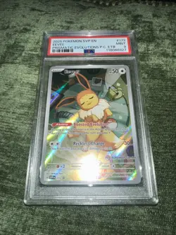 2025 POKEMON PRISMATIC EVOLUTIONS POKEMON CENTER ETB PROMO SVP #173 EEVEE PSA 9 - Image 1