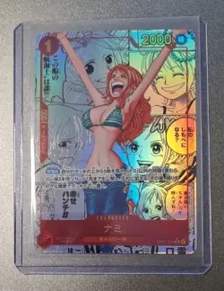One Piece TCG Nami Manga OP01-016 R Alternate Art Japanese (PRB01) - Image 2