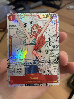 One Piece TCG Nami Manga OP01-016 NM ENGLISH - Image 5