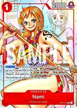 Nami RARE MANGA PROMO ANNIVERSARY ALT ART OP01-016 ONE PIECE TCG NM - Image 1