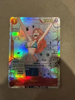 One Piece Trading Card Game Nami Manga Alt Art Rare PRB-01 English OP01-016 - Image 1