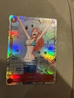 One Piece Trading Card Game Nami Manga Alt Art Rare PRB-01 English OP01-016 - Image 2