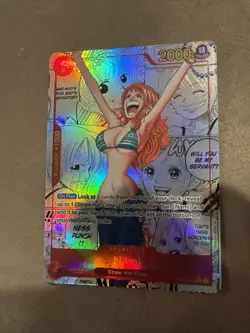 One Piece Trading Card Game Nami Manga Alt Art Rare PRB-01 English OP01-016 - Image 3