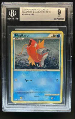2023 Pokemon Classic Magikarp Blastoise & Suicune ex Deck #006/034 BGS 9 - Image 1