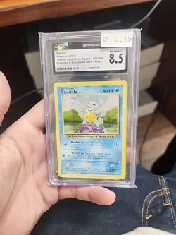 2023 Pokemon Blastoise & Suicune EX Deck Holo Squirtle 1/34 CGC 8.5 - Image 1
