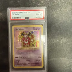 2023 POKEMON CLB-CLASSIC BLASTOISE & SUICUNE EX DECK #013 MR. MIME PSA 10 - Image 1