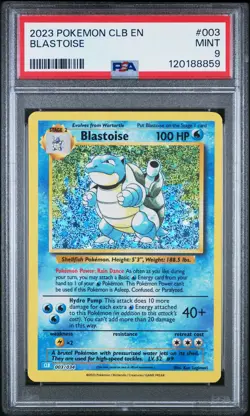 PSA 9 Blastoise #003 2023 Pokemon CLB Blastoise & Suicune Ex Deck 120188859 - Image 1