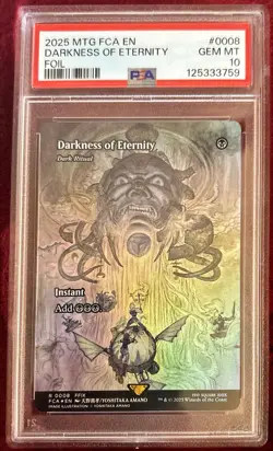 2025 MTG FINAL FANTASY: THROUGH THE AGES #0008 DARKNESS OF ETERNITY FOIL PSA 10 - Image 1