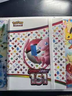 Pokemon 151 73.33% Complete Master Set Starter+ promos + Holo Energy In BinderA - Image 1