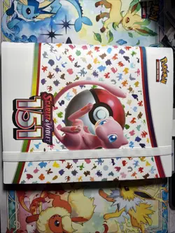 Pokemon 151 86.96% Complete Master Set Starter+ promos + Holo Energy In Binder - Image 1
