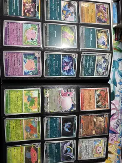 Pokemon 151 86.96% Complete Master Set Starter+ promos + Holo Energy In Binder - Image 4