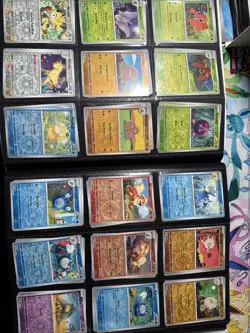 Pokemon 151 86.96% Complete Master Set Starter+ promos + Holo Energy In Binder - Image 5