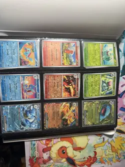 Pokemon 151 84.24% Complete Master Set Starter+ promos + Holo Energy In Binder - Image 2