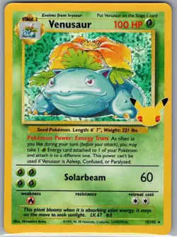 Venusaur 15/102 Celebrations: Classic Collection - Pokemon Card - NM - Image 1