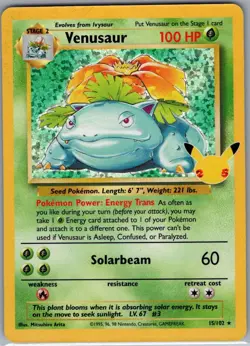 Venusaur 15/102 Celebrations: Classic Collection - Pokemon Card - NM - Image 1