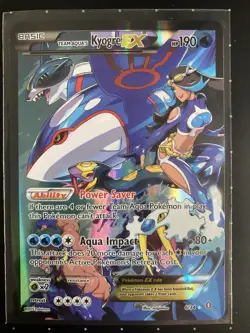 Pokemon Team Aqua's Kyogre EX Ultra Rare Holo Double Crisis 6/34 TCG Card - Image 1