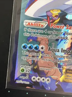 Pokemon Team Aqua's Kyogre EX Ultra Rare Holo Double Crisis 6/34 TCG Card - Image 3
