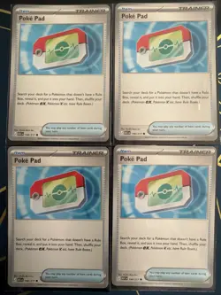 Ascended Heroes Poke Pad 198/217 Set of 4 Cards NM English Pokemon Card - Image 1