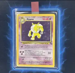 ⭐ Hypno 8/62 + Hitmonlee 7/62 ⭐Original Holo Rare Fossil Set Pokemon Card - Image 1