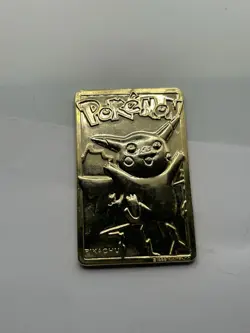 1999 Pikachu 23K Gold Plated Trading Card Burger King Limited Edition - Image 1