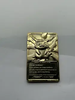 1999 Pikachu 23K Gold Plated Trading Card Burger King Limited Edition - Image 2