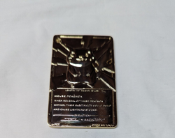 1999 Pikachu Pokemon 23K Gold Plated Card Limited Edition Burger King - Image 2