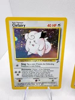 Vintage Holo Pokemon Fairy Lot of (3) Holo Pokemon Cards Base Set 2/Jungle - Image 2