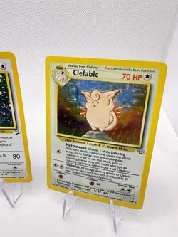 Vintage Holo Pokemon Fairy Lot of (3) Holo Pokemon Cards Base Set 2/Jungle - Image 4