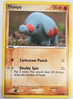 Phanphy- Yuka Morii - Pokemon Deoxys Card ENGLISH Vintage - Image 1