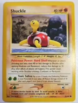 Shuckle - Yuka Morii Pokemon Neo Revelation Card English - Image 1