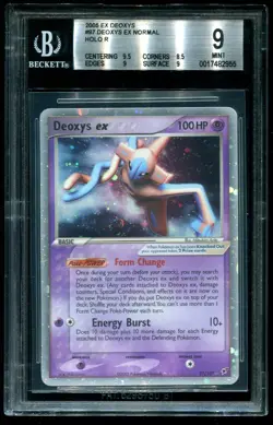 BGS 9 Deoxys ex Holo Rare EX Deoxys 2005 Pokemon Card #97 - Image 1