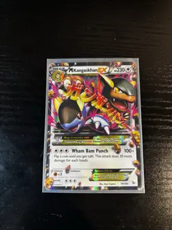 Pokemon TCG M Kangaskhan EX Ultra Rare Holo Card 79/106 XY Flashfire - Image 1