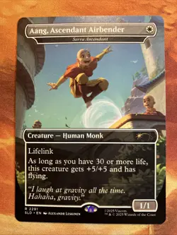 MTG Borderless Aang, Ascendant Airbender - Serra Ascendant The Last Airbender!! - Image 1