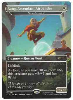 Aang, Ascendant Airbender - Serra Ascendant Secret Lair Drop SLD MTG Regular - Image 1