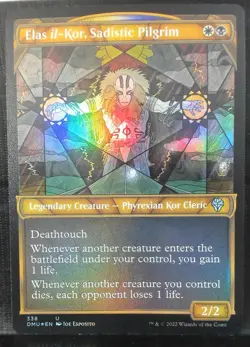 Elas Il-Kor, Sadistic Pilgrim Textured Showcase Foil Dominaria United 338 NM EN - Image 1